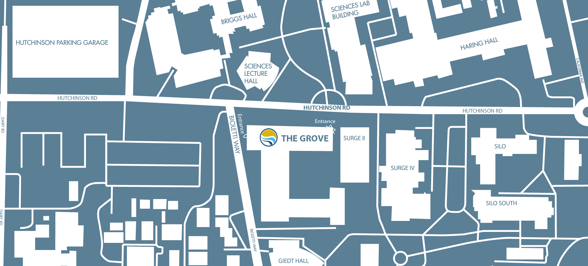 Campus Map of the Grove